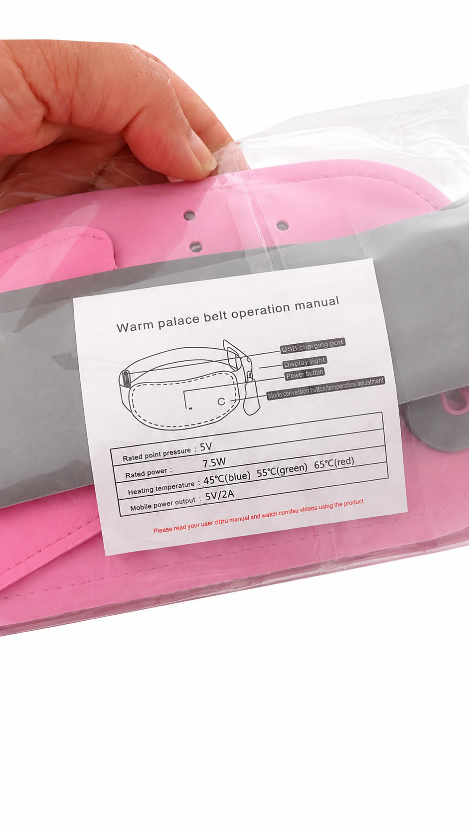 💖 Cinturón Calefactado para Dolores Menstruales y Cólicos
