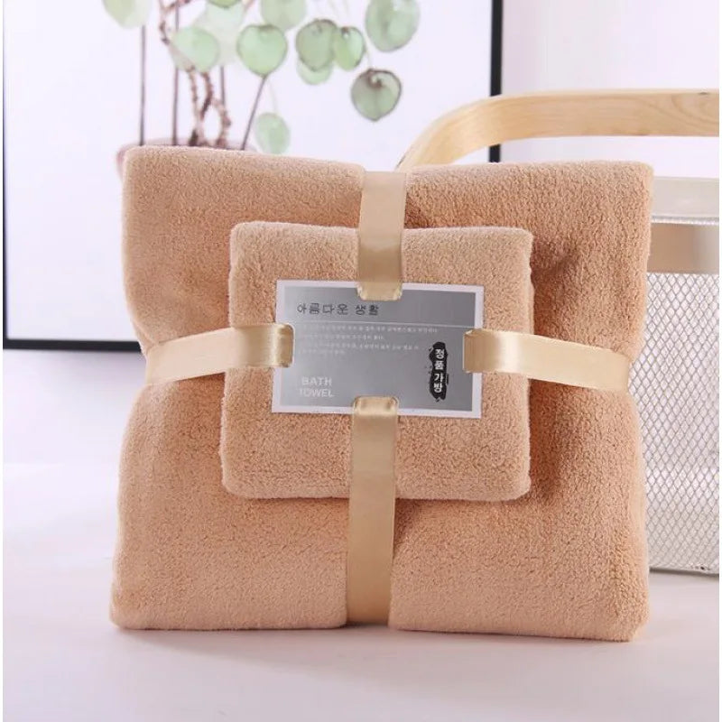 🛁✨ Set de dosToallas de Tejido Coral ✨🛁