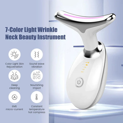 Masajeador Facial con Vibración y Luz LED – Reafirma, Tonifica y Rejuvenece