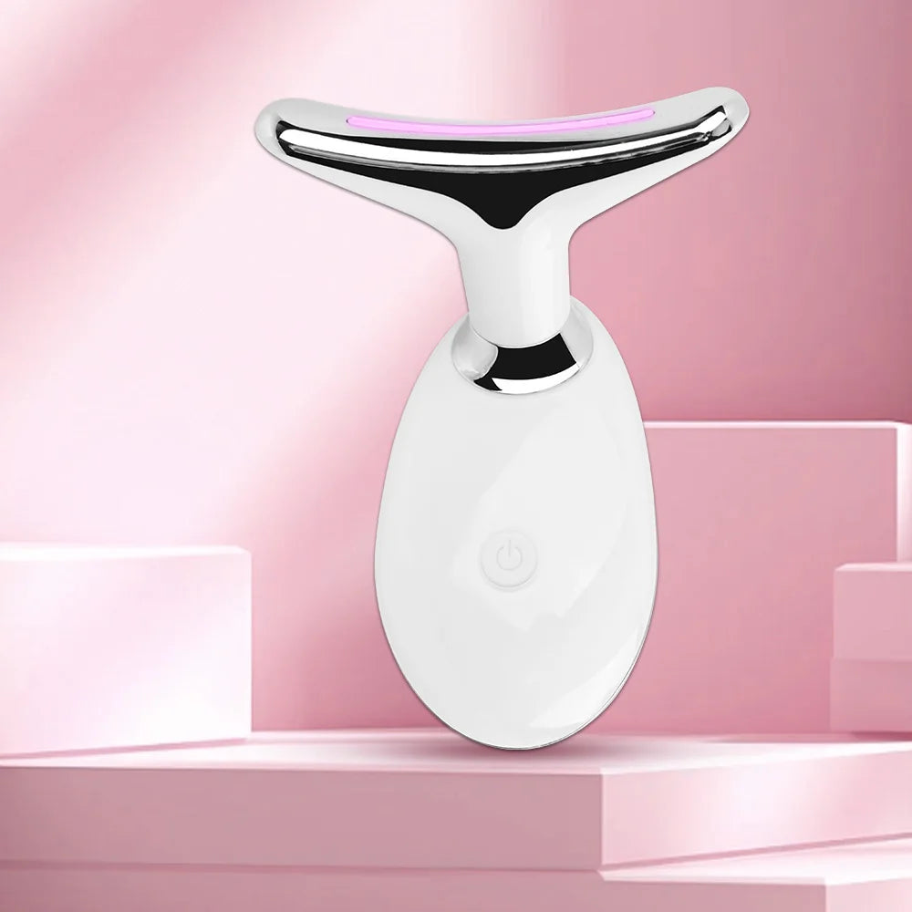 Masajeador Facial con Vibración y Luz LED – Reafirma, Tonifica y Rejuvenece