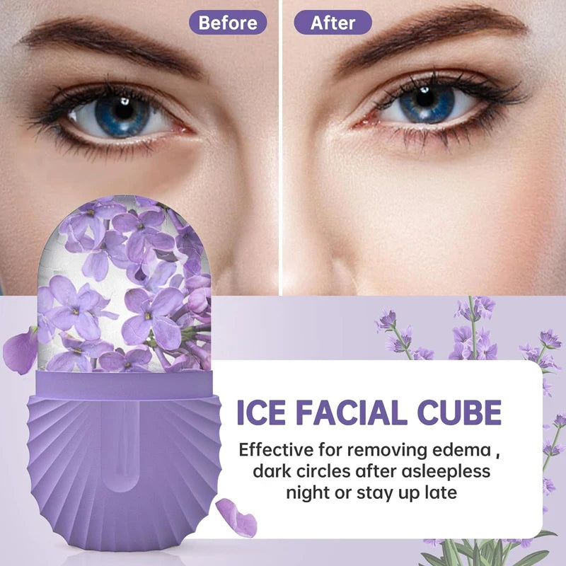 ❄️✨ Molde Facial de Hielo Reutilizable para Skincare (Ice Face Roller) ✨❄️