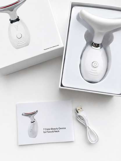 Masajeador Facial con Vibración y Luz LED – Reafirma, Tonifica y Rejuvenece
