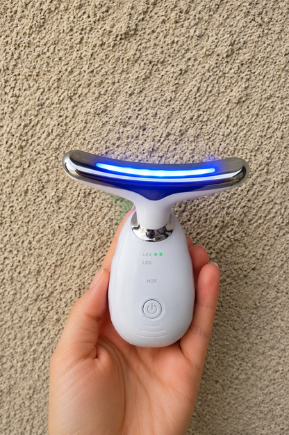 Masajeador Facial con Vibración y Luz LED – Reafirma, Tonifica y Rejuvenece