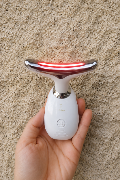 Masajeador Facial con Vibración y Luz LED – Reafirma, Tonifica y Rejuvenece