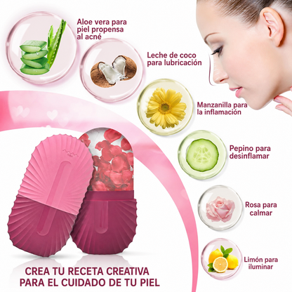 ❄️✨ Molde Facial de Hielo para Skincare ✨❄️