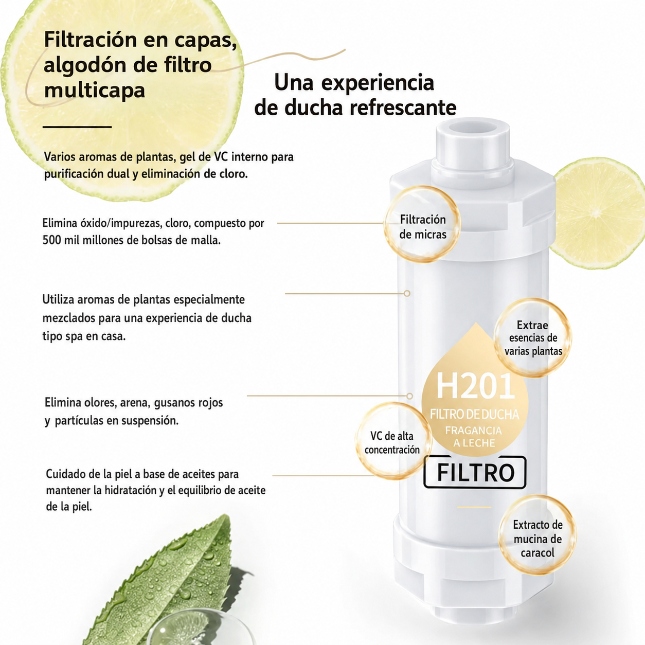 🚿✨ Filtro de Ducha Aromático y Alta Presión ✨🚿