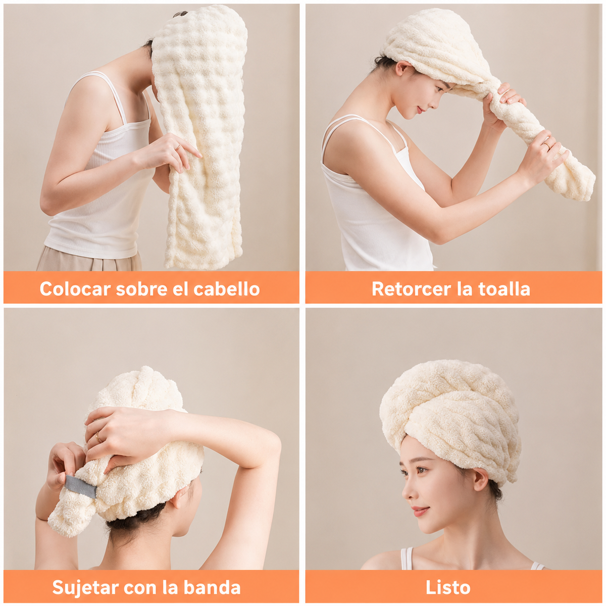 💆♀️✨ Toalla Turbante de Secado Rápido para Cabello ✨💆♀️