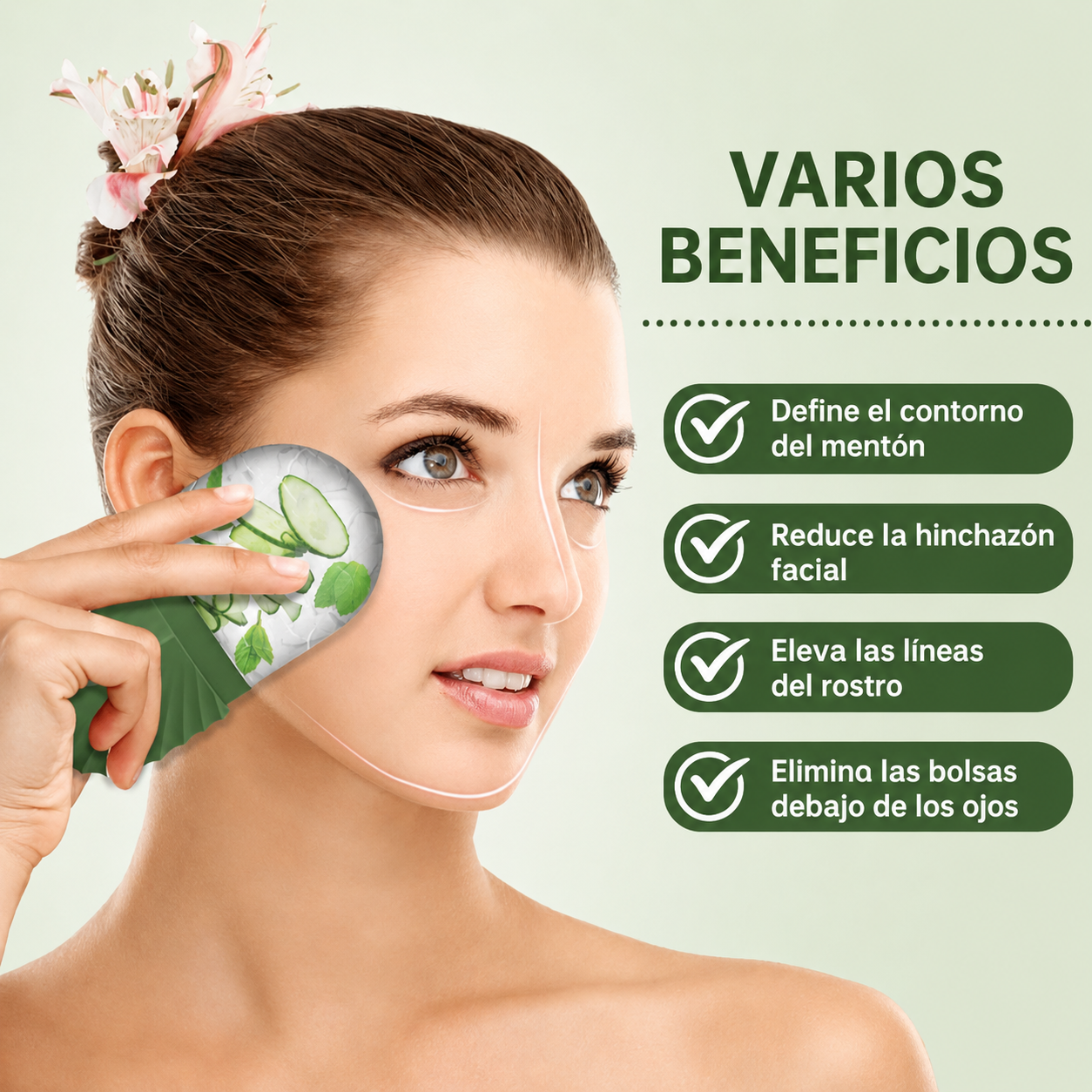 ❄️✨ Molde Facial de Hielo para Skincare ✨❄️