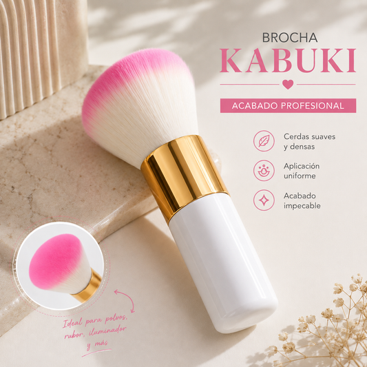✨💖 Brocha Kabuki Multifuncional para Maquillaje 💖✨