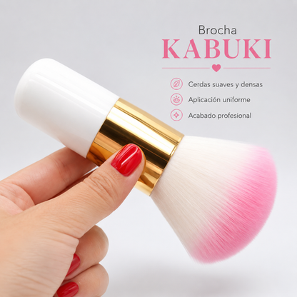 ✨💖 Brocha Kabuki Multifuncional para Maquillaje 💖✨