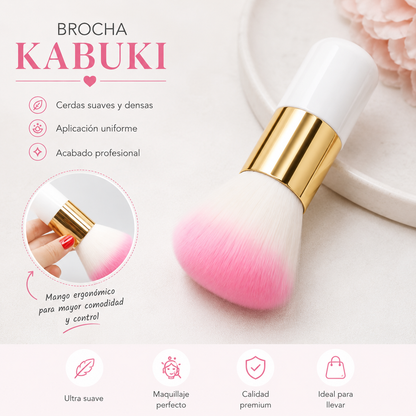 ✨💖 Brocha Kabuki Multifuncional para Maquillaje 💖✨