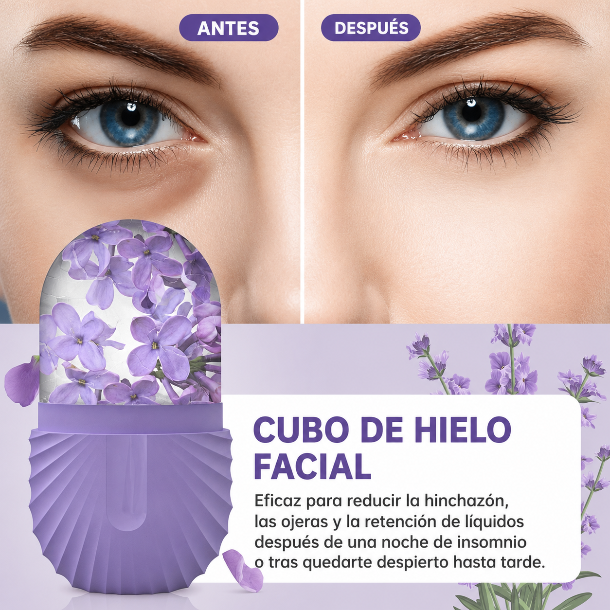 ❄️✨ Molde Facial de Hielo para Skincare ✨❄️