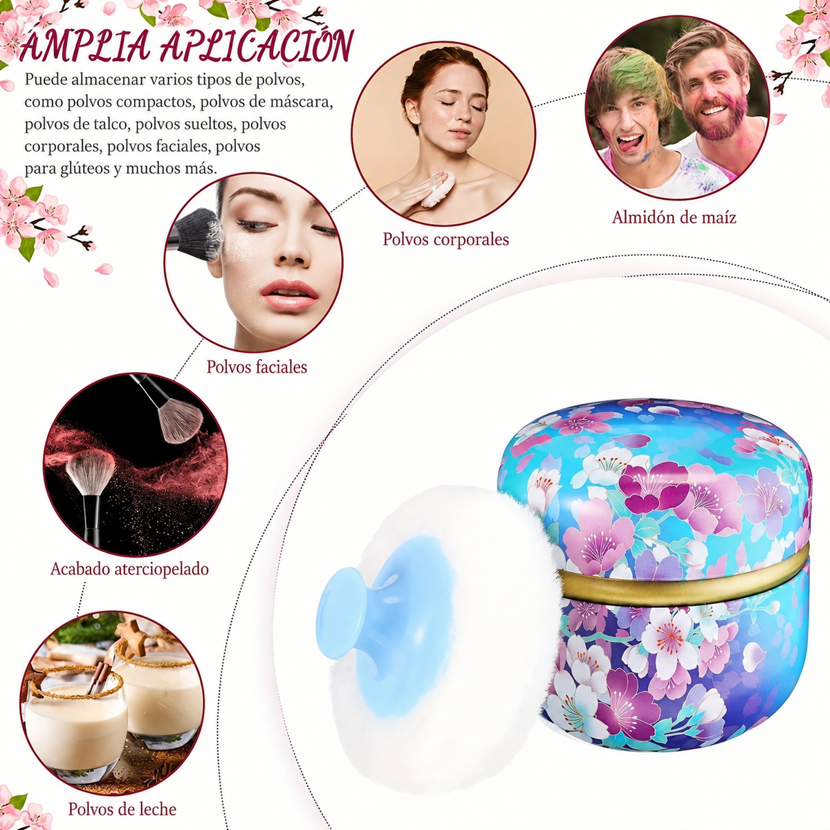 ✨ Polvera con Borla Aplicadora ✨