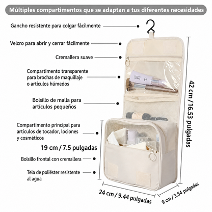✈️🧳 Neceser organizador de viaje con gancho 🧳✈️